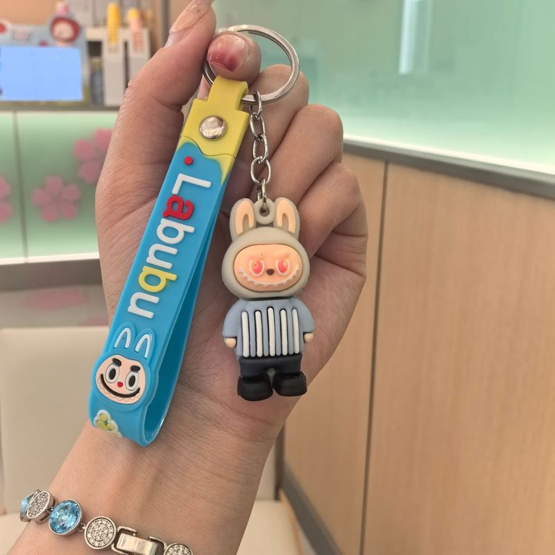 クロスボーダー漫画麦わら帽子 Labubu 小さな羊キーホルダーペンダントカップルペンダント人形カーバッグペンダント卸売|undefined