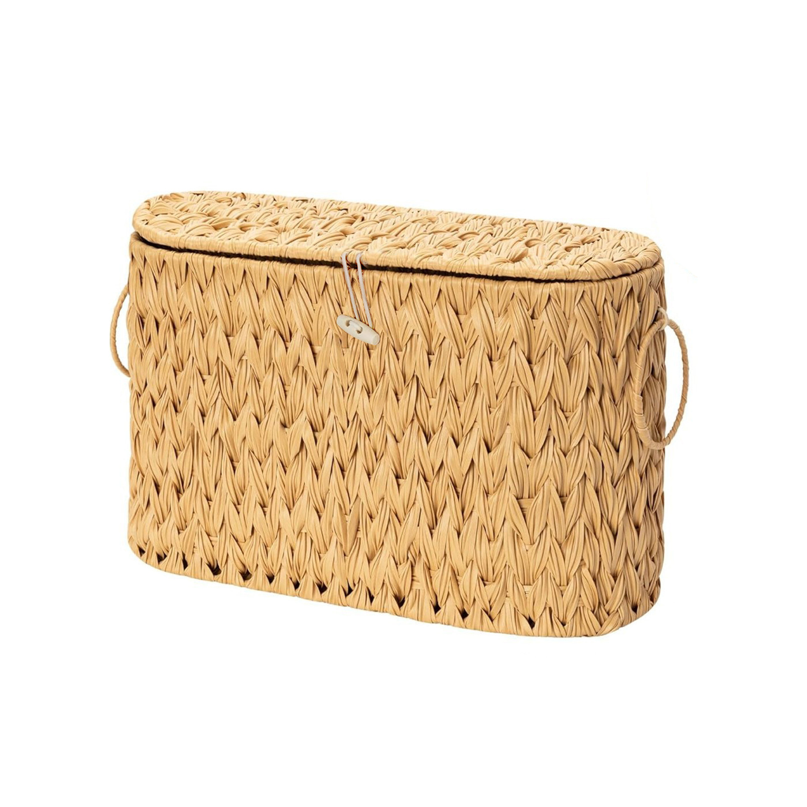Cesta de almacenamiento para artículos diversos y refrigerios, cesta portátil, cesta de almacenamiento para sala de estar, cesta de almacenamiento tejida de hierba de calabaza.