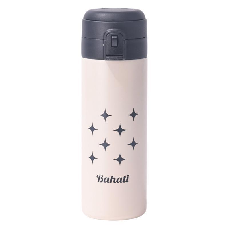 Una botón cubierta de resorte 316 taza de aislamiento de acero inoxidable portátil al aire libre doble cubierta de resorte taza de paja simple taza de agua de chicas mayorista