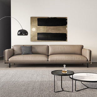 Office Sofa Three-Seater Simple Small Office Coffee Table Set Business Reception Area Office Nordic Style