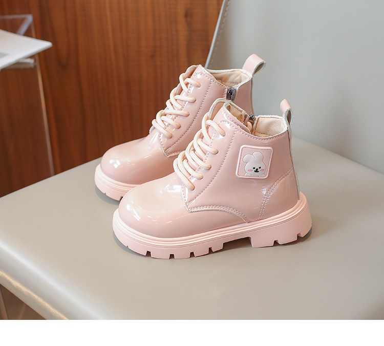 Kinder 2024 Trendy Fashion Mädchen Vielseitige Martin Jungen Frühling und Herbst Britischen Stil Kurze Stiefel_voghion.com