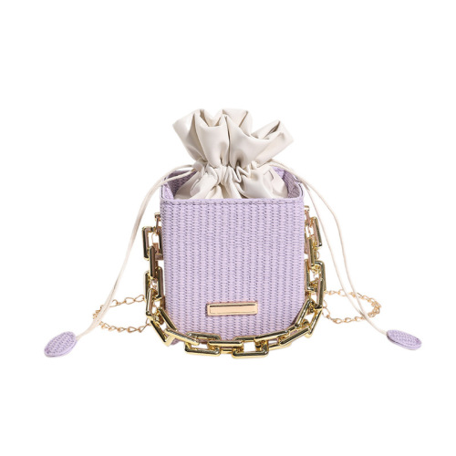 Casual Crossbody Bag Popular Chain Bag Women's Fashion New Bucket Bag  Autumn Niche Simple Shoulder Bag