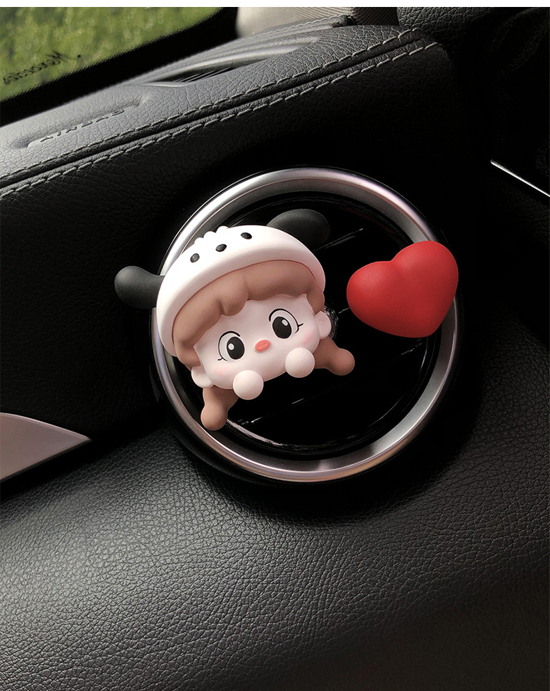 Cute ice cream girl car aromatherapy car air outlet decoration perfume car accessories decoration fragrance Stone