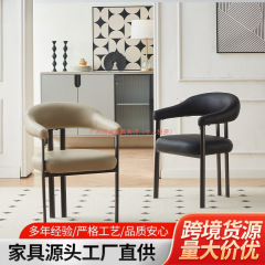 复古美式餐桌椅咖啡厅西餐厅家用餐椅休闲洽谈接待桌椅工厂直供