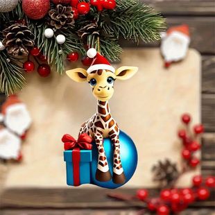 Acrylic Christmas Decorations, Car-Mounted Christmas Trees, Cute and Creative Car Decorations