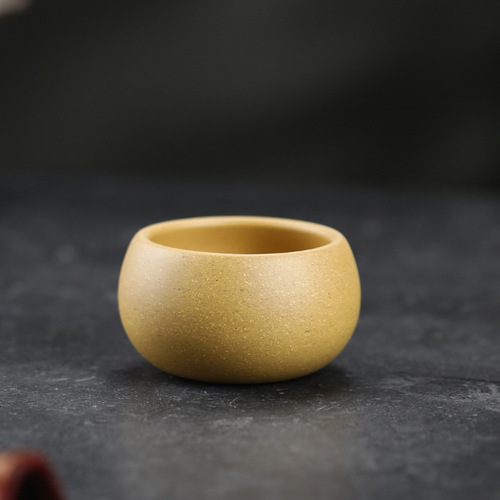 Yixing zisha teacup, plain small cup, Kung Fu zisha cup, natural ore handmade small teacup, host cup, wholesale