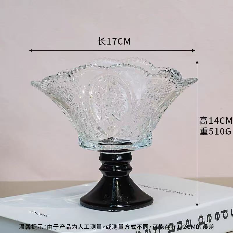 太陽の花のレリーフガラスの高い足のアイスクリームのデザートの杯の碗の家庭の客間の接客は商用の高級感を並べます。|undefined