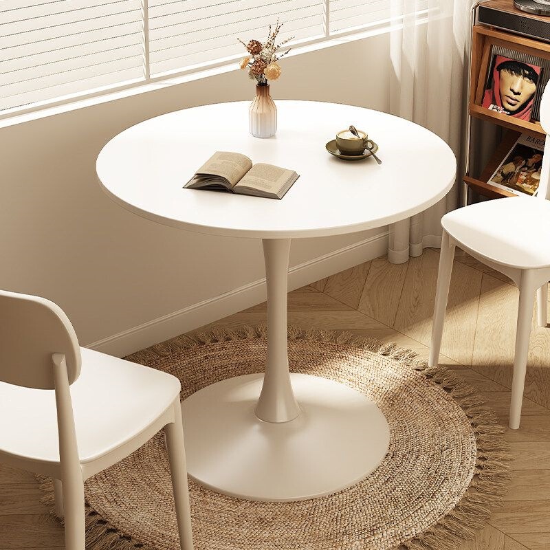Balcony Leisure Small Round Table, Household Round Dining Table, Living Room Coffee Table, Side Table, Meeting Table, Commercial Coffee Table