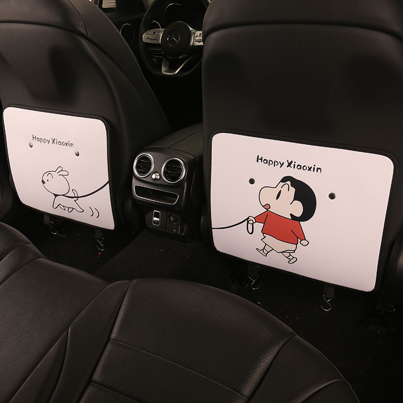 Manufacturer Wholesale Short Two-Color Crayon Shin-Chan Anti-Kick Pad Cartoon Cute Car Anti-Kick Pad Seat Back