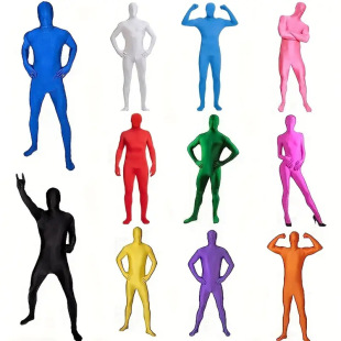 Halloween Black Man Cos Costume Invisibility Suit Masquerade Stage Performance Costume Invisible Man Cos