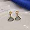Blue small design earrings, simple and elegant design, wholesale