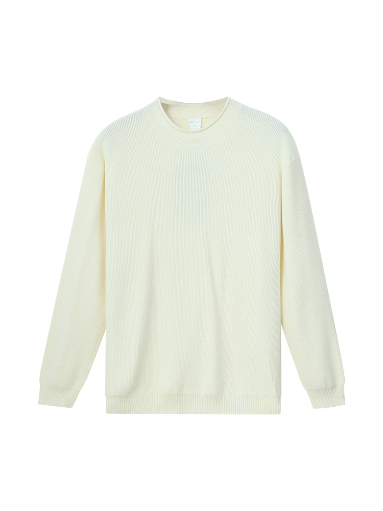 Vento perezoso hombre nuevo suéter de punto de cuello redondo hombre explosión casual versátil manga larga abrigo camiseta camiseta superior
