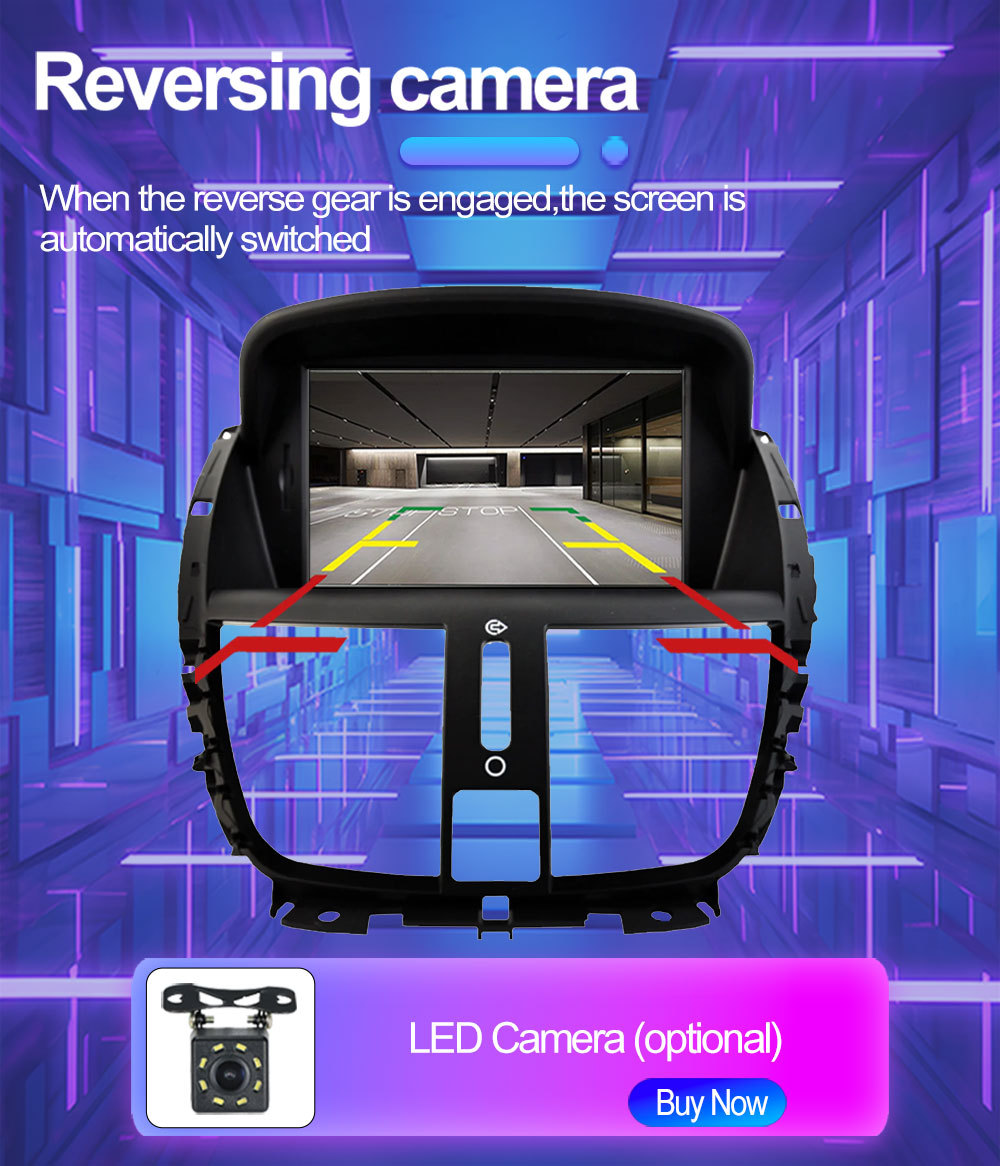 Suitable for 7inch Peugeot 207Cc Android Car Gps High-Definition Screen Mp5 Bluetooth Navigation All-In-One Carplay