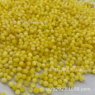 厂家批发 原矿精工蜜蜡南瓜珠 小红书直播间DIY手作百搭蜜蜡配饰