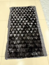 三角拼貂皮草原材料面料皮料真皮真毛水貂头皮毛褥子DIY专用