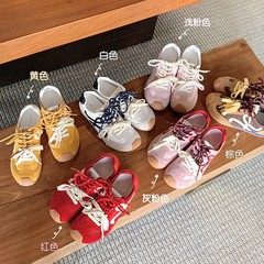 【グレープママ】5cm版～身長アップ レトロ風 小さな斜めヘアラインの靴紐 カジュアルシューズ ドイツ軍風シューズ レディース アガムシューズ