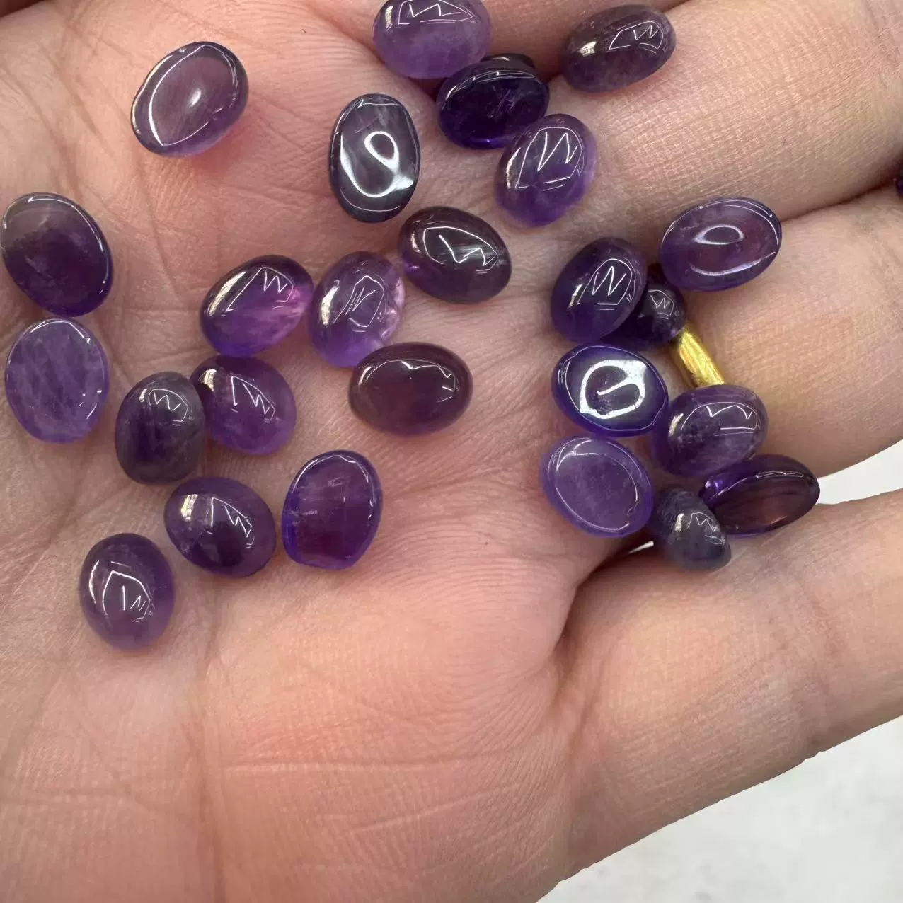 Organic gemstone for ring, accessories, 6x, x8, DIY