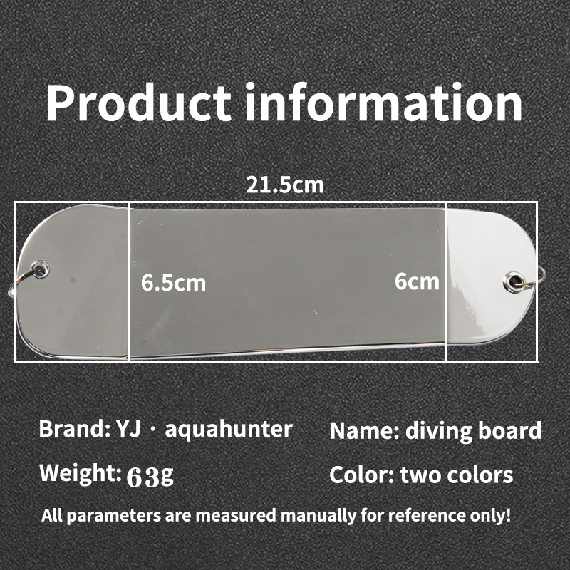 Cebo de pesca intermitente buceo versión intermitente de plástico tablero de buceo aparejos de pesca