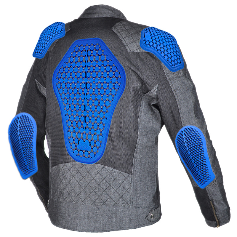 VOLERO motocicleta para hombres y mujeres verano malla transpirable ocio chaqueta de motocicleta chaqueta anti-caída