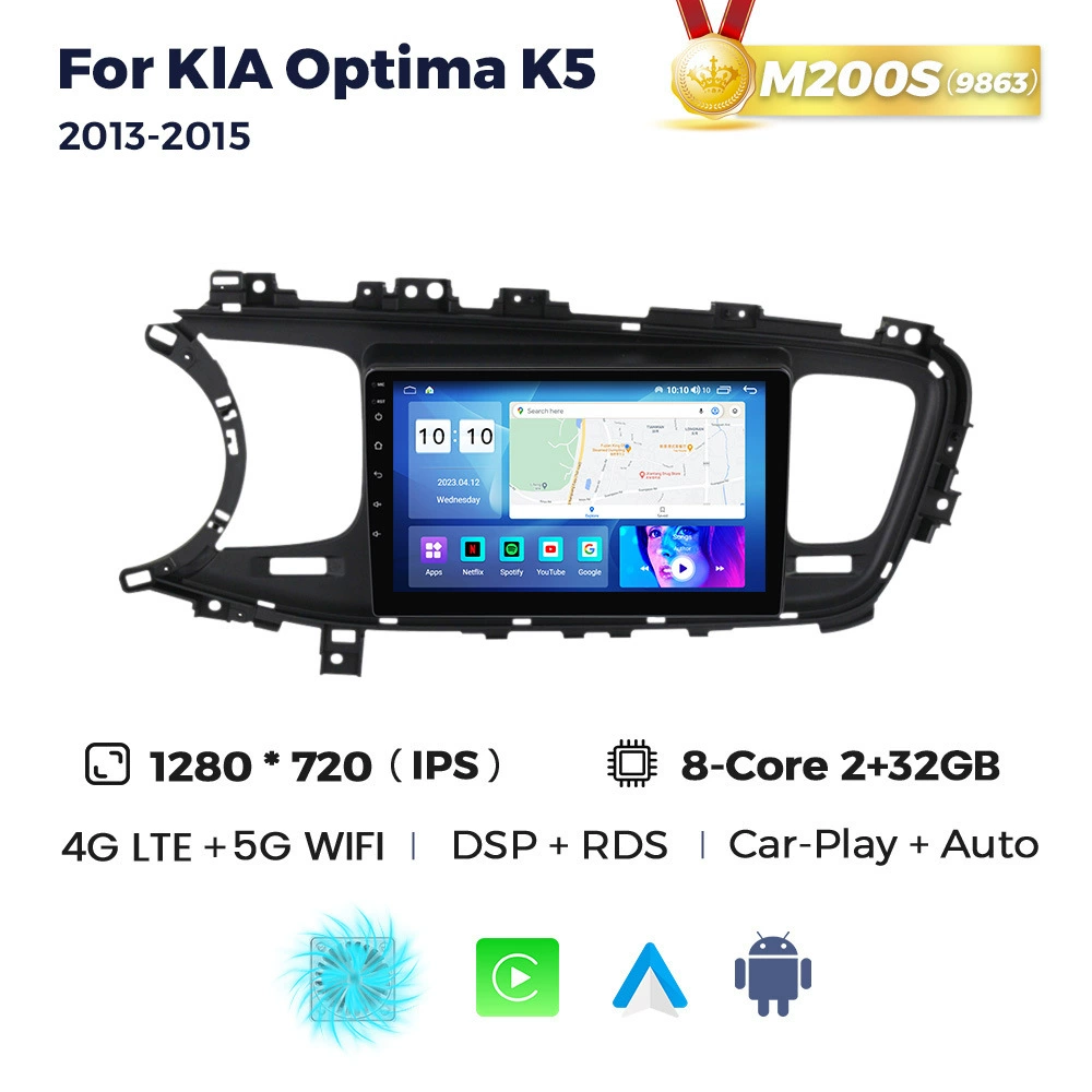 Применимо для Kia Optima K5 2013–2015, замена на Android-систему, Bluetooth после просмотра экрана навигации CarPlay