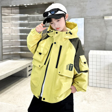 男童春秋款冲锋衣2025新款秋季外套中大童儿童男孩春装帅气时髦潮