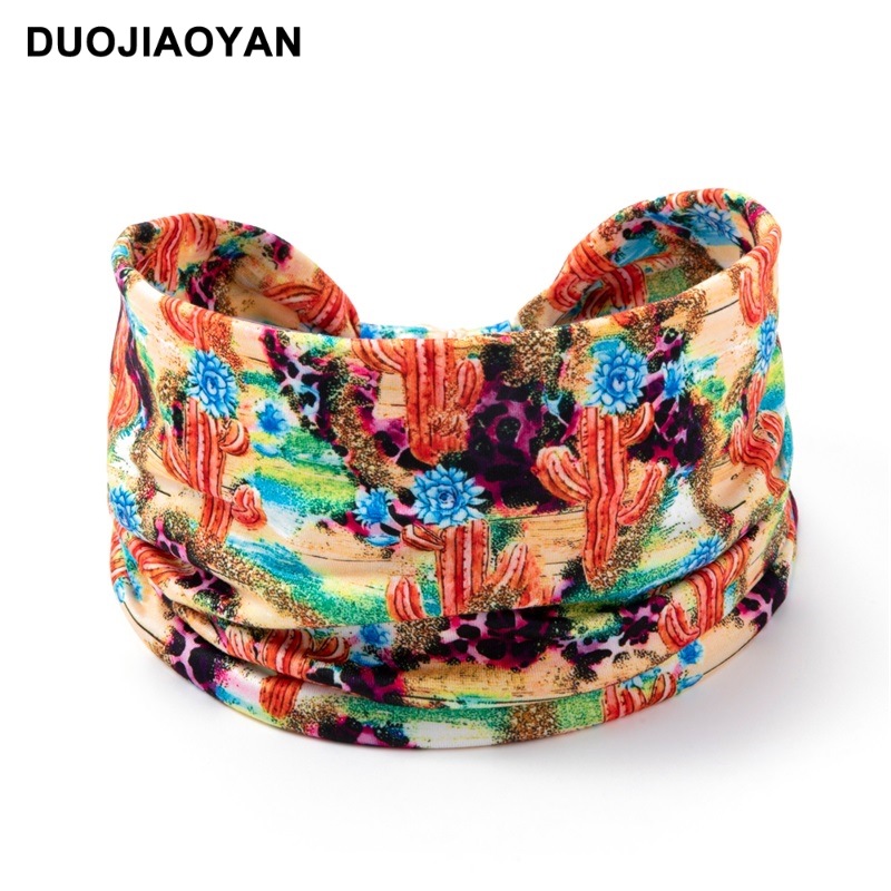 Nueva diadema con estampado de Halloween, diadema con patrón de Calavera, borde elástico, diadema con nudo, accesorios para el cabello_voghion.com