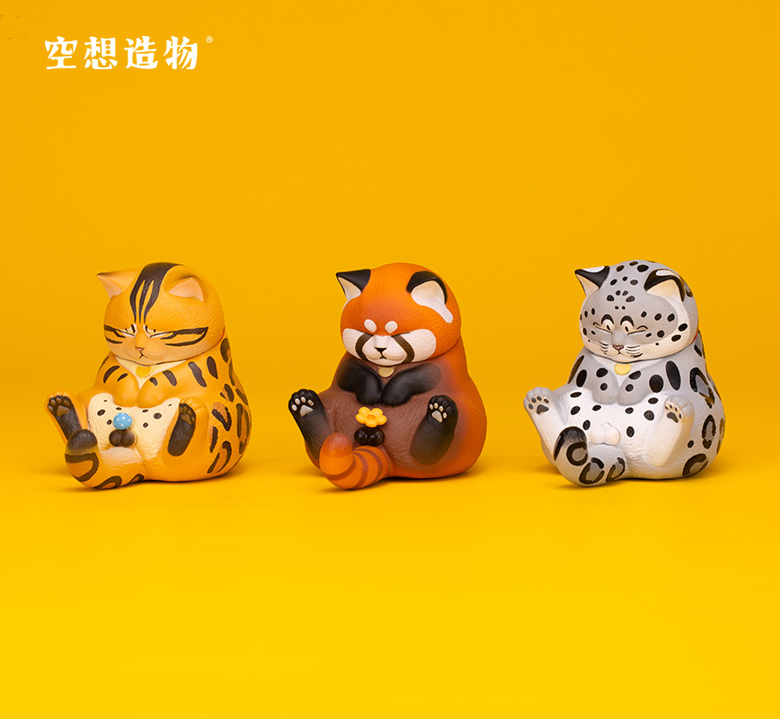 盯裆貓第二代空想造物 不二馬大叔人氣盲盒手辦潮玩