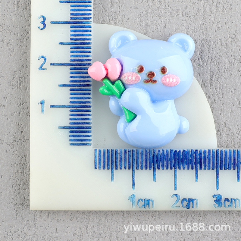 18 # 라이트 블루 곰 (꽃다발)