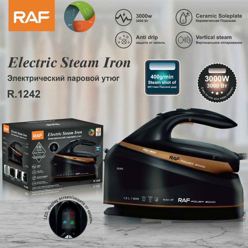 R A F European Standard Pressure Steam Iron Bottle-type Commercial Household Hanging Ironing Machine High-power Iron