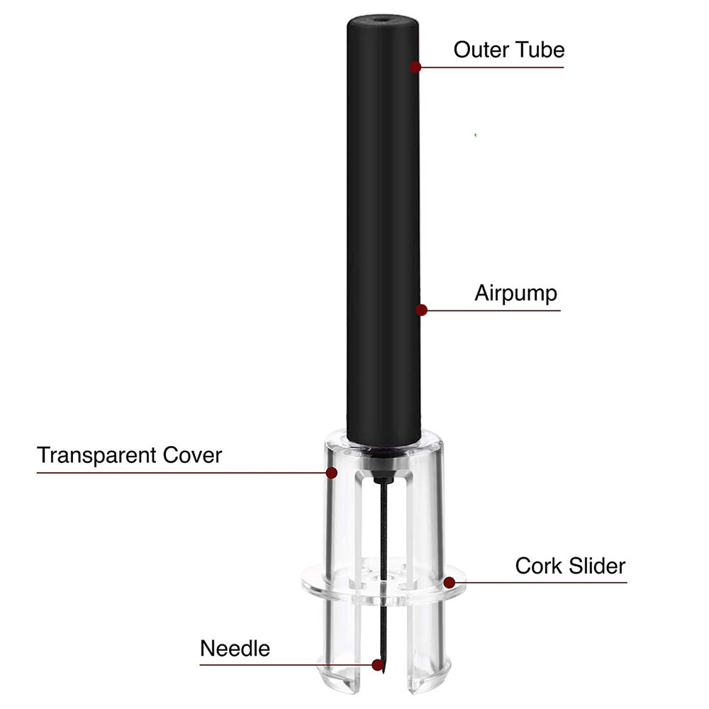 Abrebotellas neumáticas tipo aguja