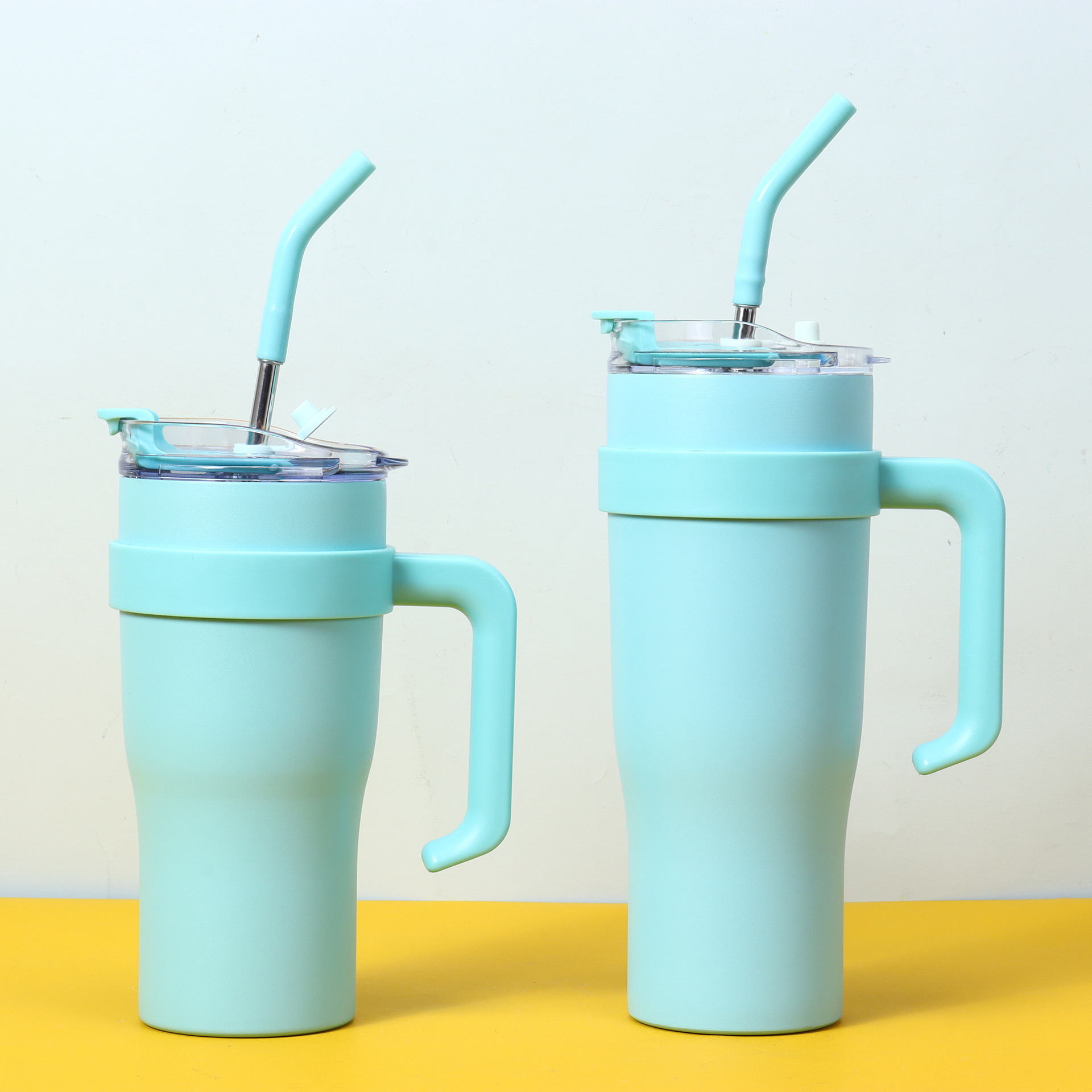 30Oz40oz Giant Insulated Large Capacity Ice Girls' Top Quality Water High-Value Straw Cup, Cold-Keeping Cup_voghion.com