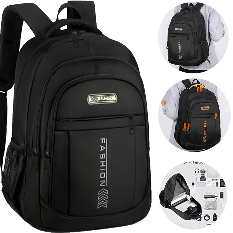 Cross-Border Backpacks for Middle and High School Students, College Students, Large-Capacity Casual Outdoor Travel Backpacks, Men's Backpacks, Computer Backpacks