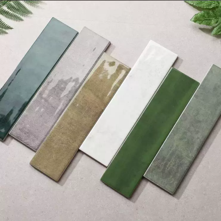 Полосатая плитка для кухни и ванной комнаты, настенная и напольная плитка для ванной комнаты в античном стиле, темно-зеленая полосатая плитка, ретро-плитка ручной работы, зеленая настенная плитка.