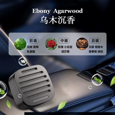 New Air Vent Car: Car Perfume Aromatherapy - 335-gray-full-alloy-ebony-agarwood-4-pieces