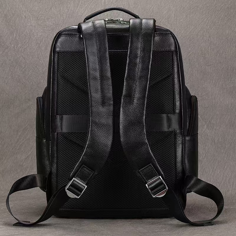 Herren Rucksack Aus Echtem Leder Für Business Und Reise_voghion.com