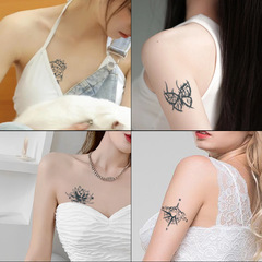 手腕紋身貼男防水持久草本果汁圖案卡通貼紙高級感不反光手臂手背