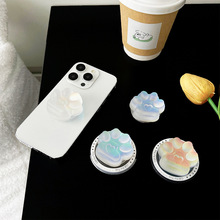 炫彩镭射立体猫爪手机气囊支架磁吸magsafe背贴创意可伸缩支撑架