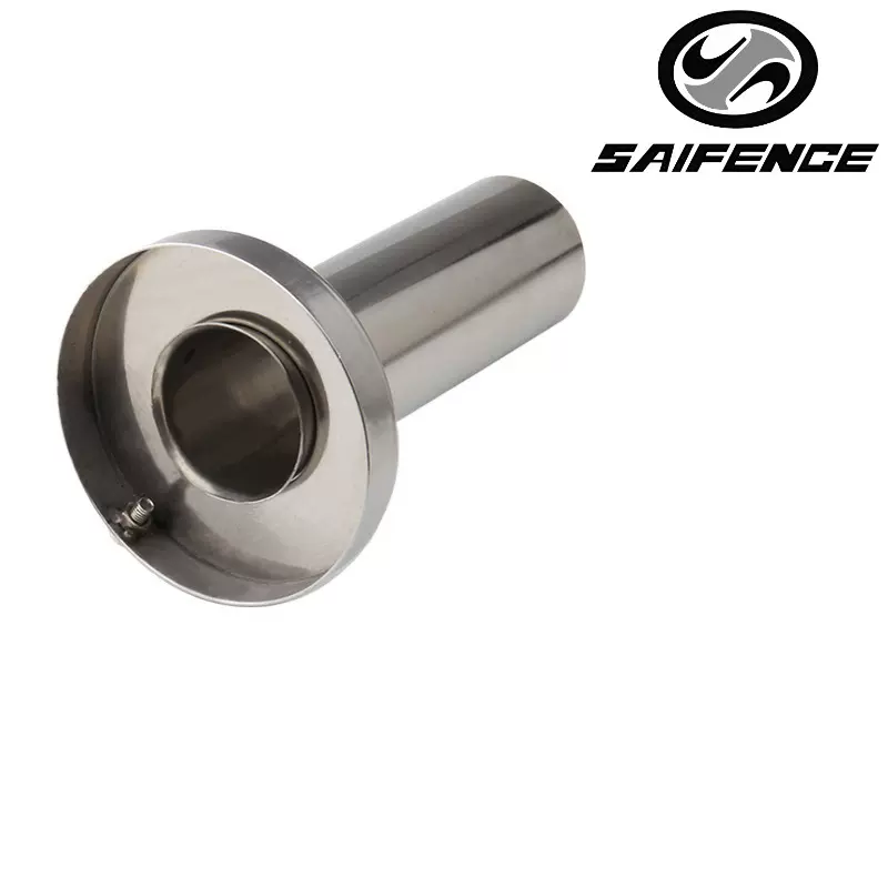 厂家直销跨境改装汽车通用排气管消音器304不锈钢尾喉消声器