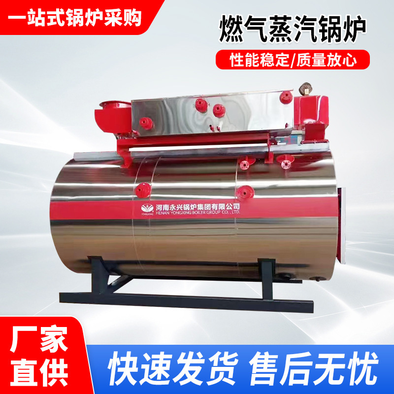 Horizontal fuel gas steam boiler condensing integrated food breeding heating industrial energy-saving steam generator