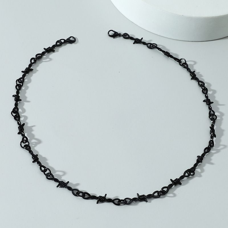 Wholesale Jewelry Punk Style Thorns Chain Necklace Bracelet Nihaojewelry display picture 9