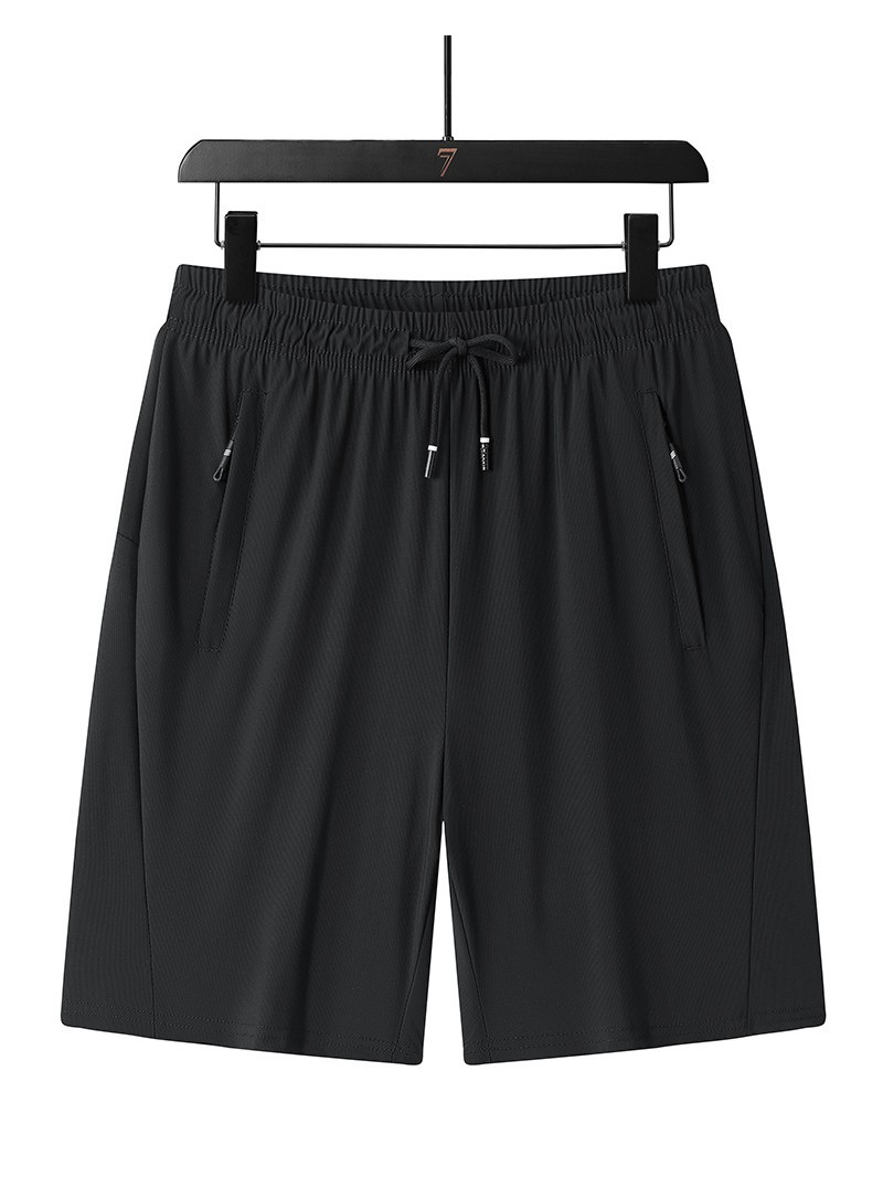 Summer Ice Silk Shorts Men's Thin Loose Casual Stretch Sports Pants Outdoor Quick-drying Pants Lightweight Breathable Pants