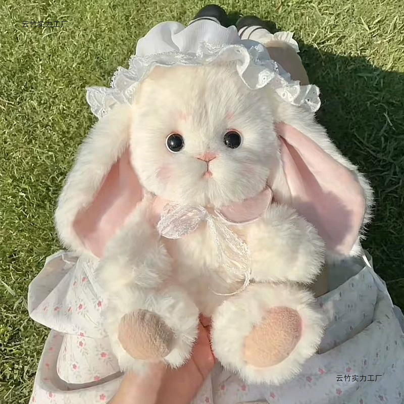 Настоящий кролик‑плюш: набор материалов в сумке, handmade; карта рождения, инструкции и инструменты