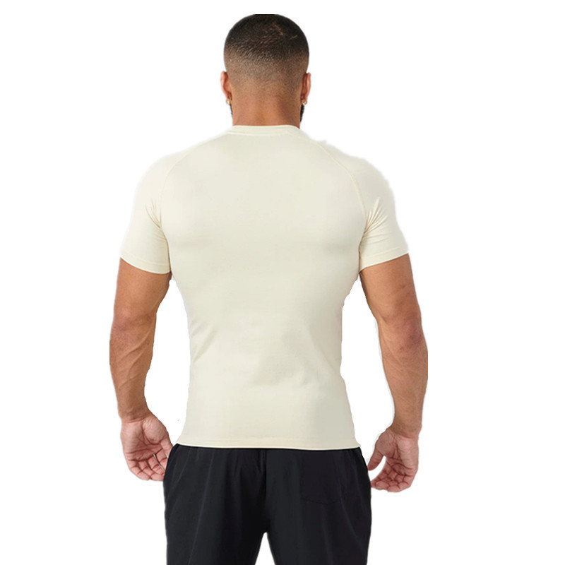 YOUNGAL 新しいフィットネス服スポーツ Tシャツ筋肉タイツメンズ高弾性トレーニング服半袖フィットネス服男性|undefined