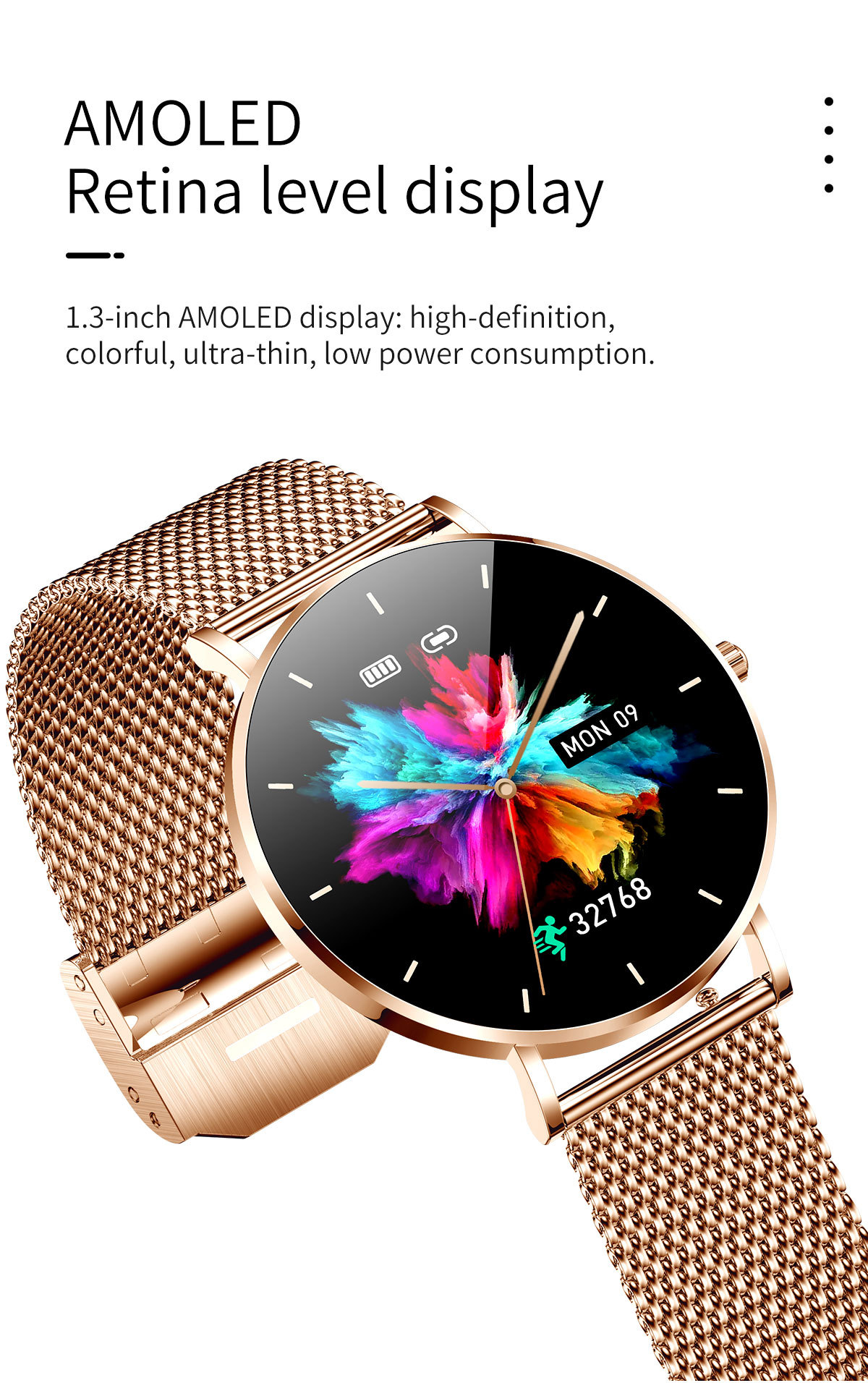 Smartwatch For Women With Bluetooth Call Function And Heart Rate_voghion.com