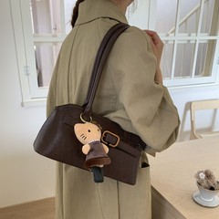 复古磨砂手提贝壳包包大容量女新款时尚百搭单肩托特包跨境外贸
