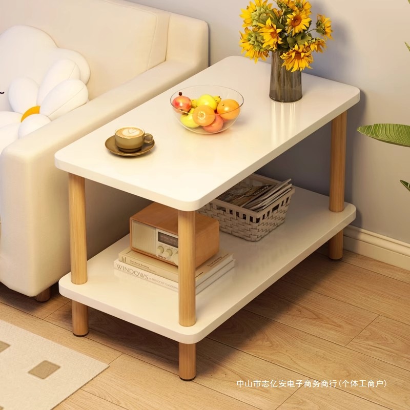 Sofa Side Table Small Table Simple Rectangular Small Coffee Table Living Room Rental House Home Bedroom Bedside Table Storage Rack