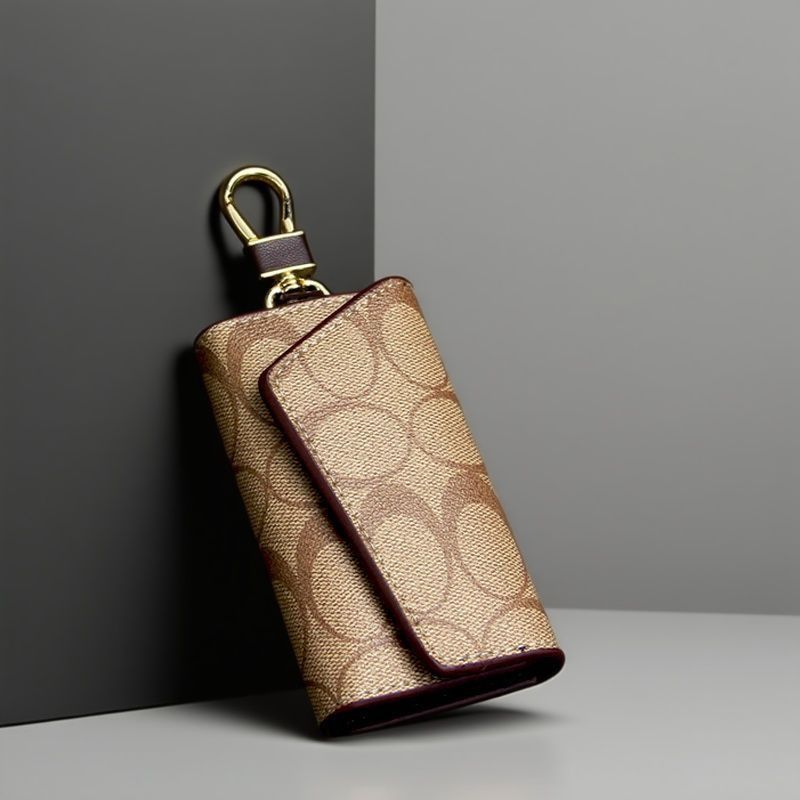 2005 New Fashionable and Stylish European and American Style Key Bag, Unisex Car Key Large-Capacity Storage Bag