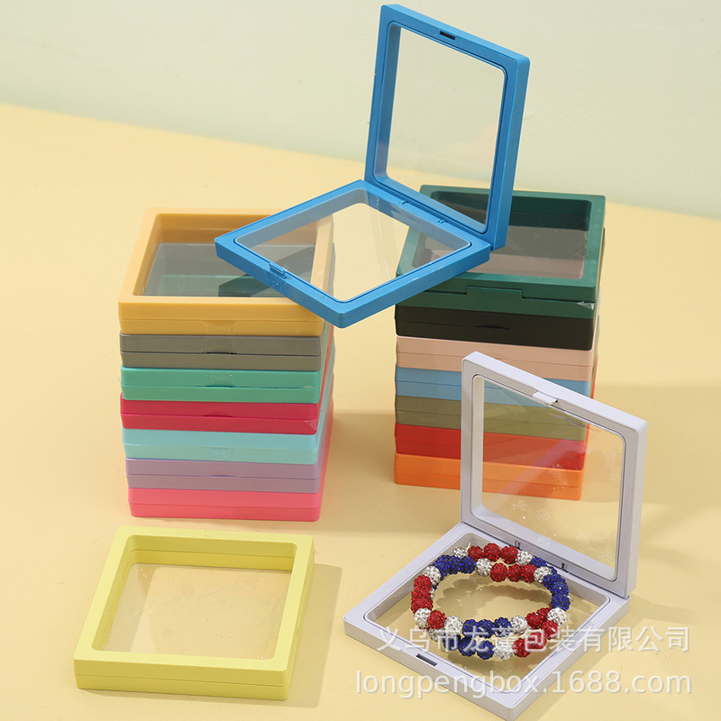 Promotional Transparent Pe Floating Box Small Product Gift Box Jewelry Storage Packaging Box Bracelet Necklace in Stock Promotional Transparent Pe Floating Box Small Product Gift Box Jewelry Storage Packaging Box Bracelet Necklace in Stock