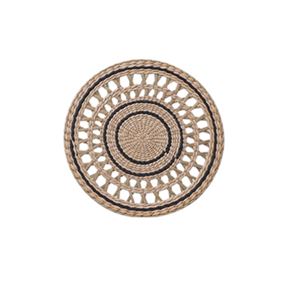 Transfronterizos tejidos de paja decoración de pared de fondo decoración de pared estilo étnico estilo bohemio decoración sofá cabezal de cama TEMU