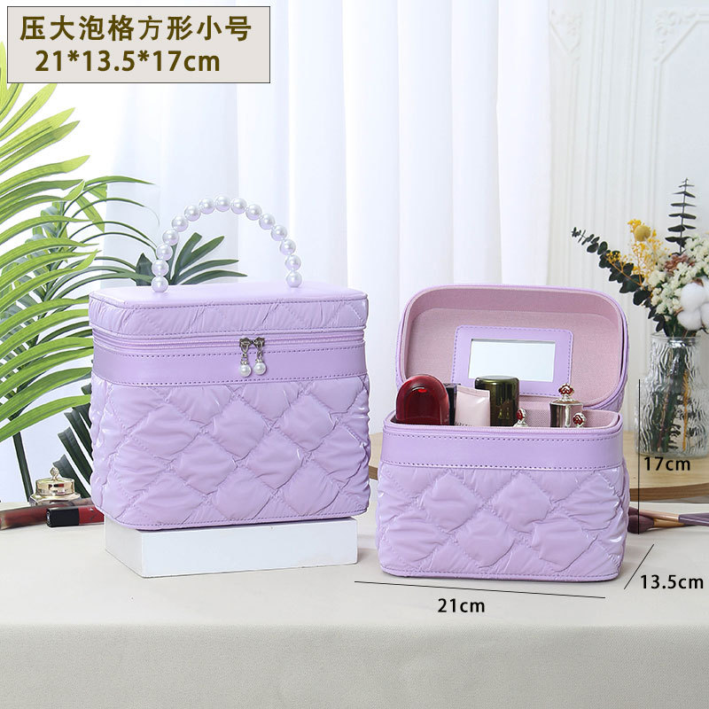 Nuevo estuche de maquillaje de burbujas, estuche de mano de alta calidad, estuche impermeable, bolsa de cosméticos portátil de gran capacidad al por mayor